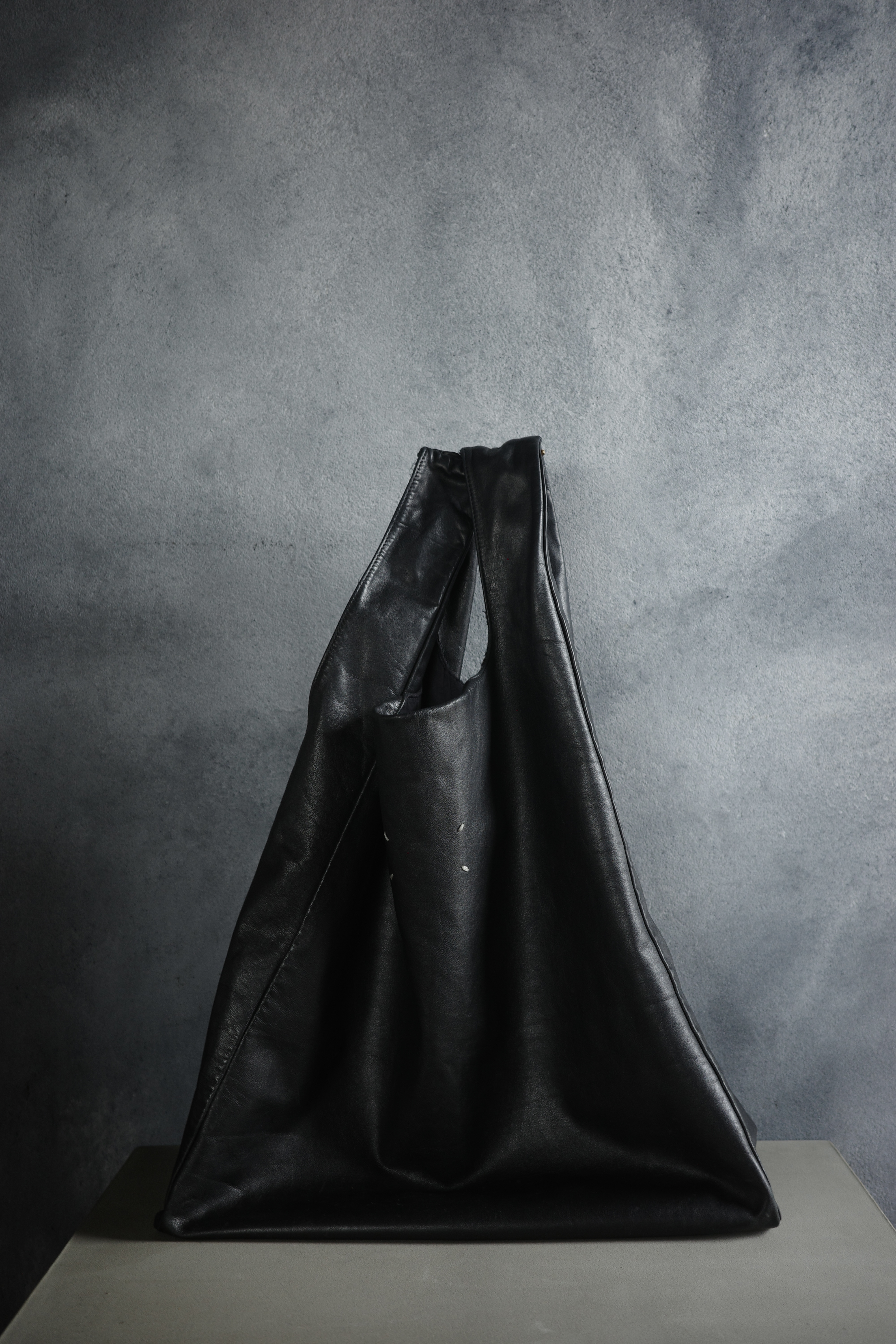 Maison Martin Margiela レザーショッピングトートバッグ - mozme