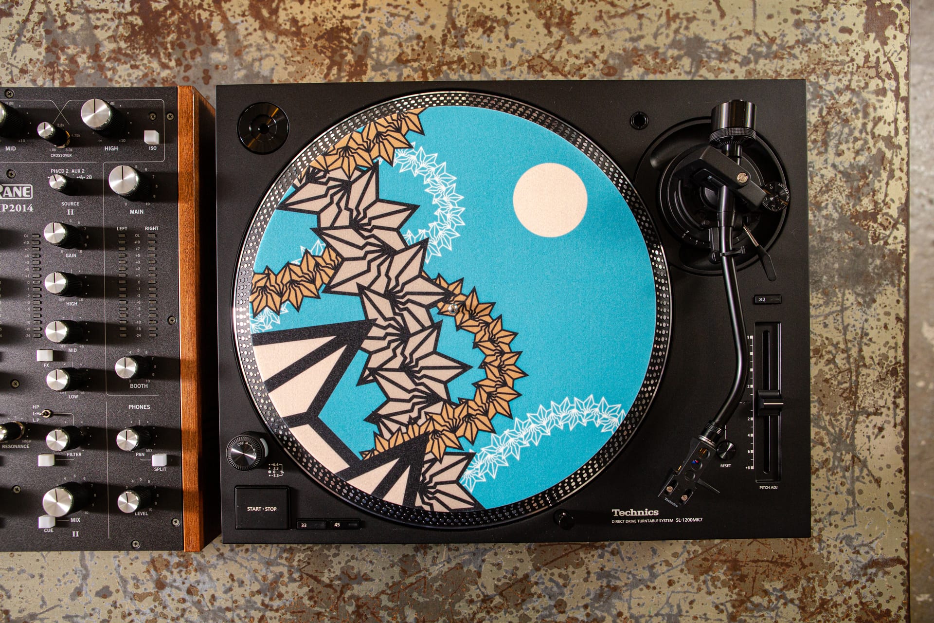 Turquoise sky / BAKIBAKI アートスリップマット | BISHOP SHOP