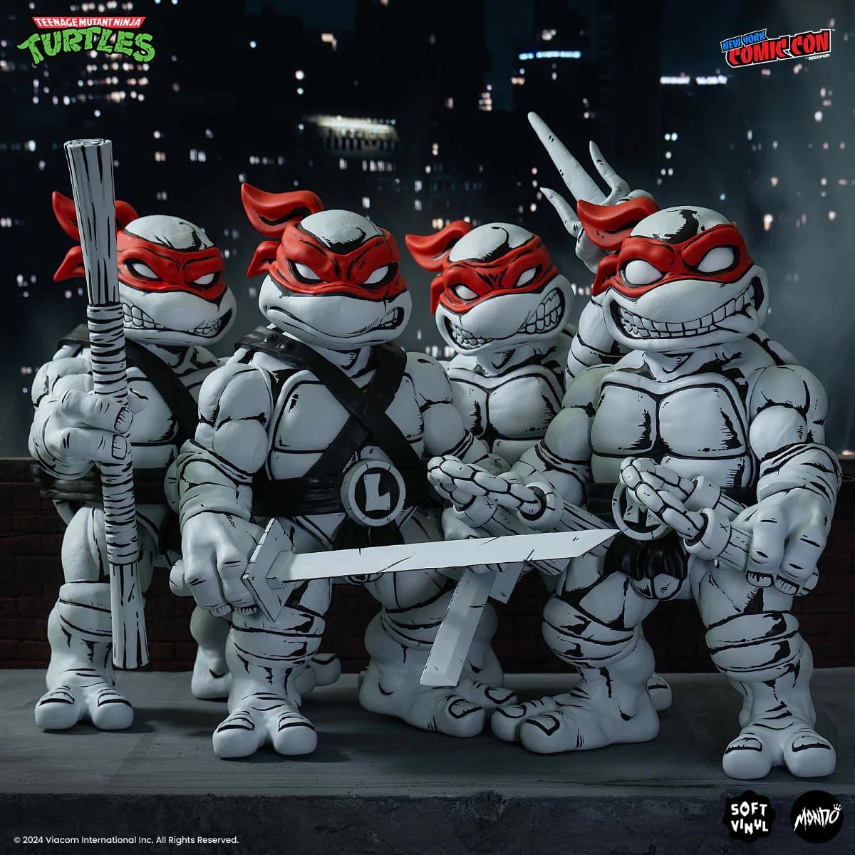 Mondo Debuts NYCC Exclusive TMNT Mirage Variant 4-Pack Set