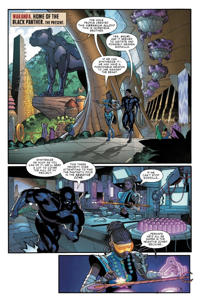 Godzilla Destroys the Marvel Universe #2 Preview: Venomzilla Unleashed