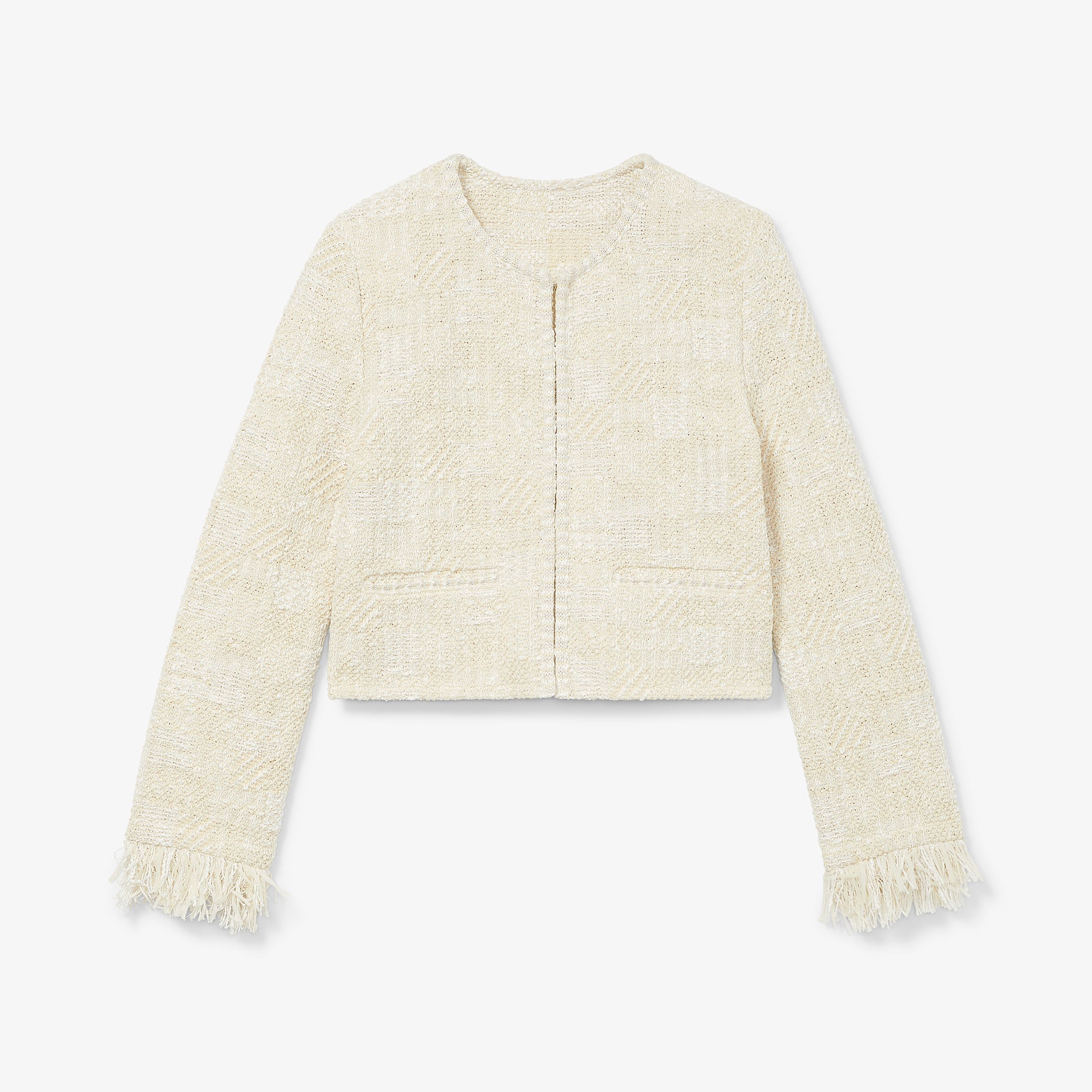 Lilia Jacket - Interweave :: Taupe / Ivory – M.M.LaFleur