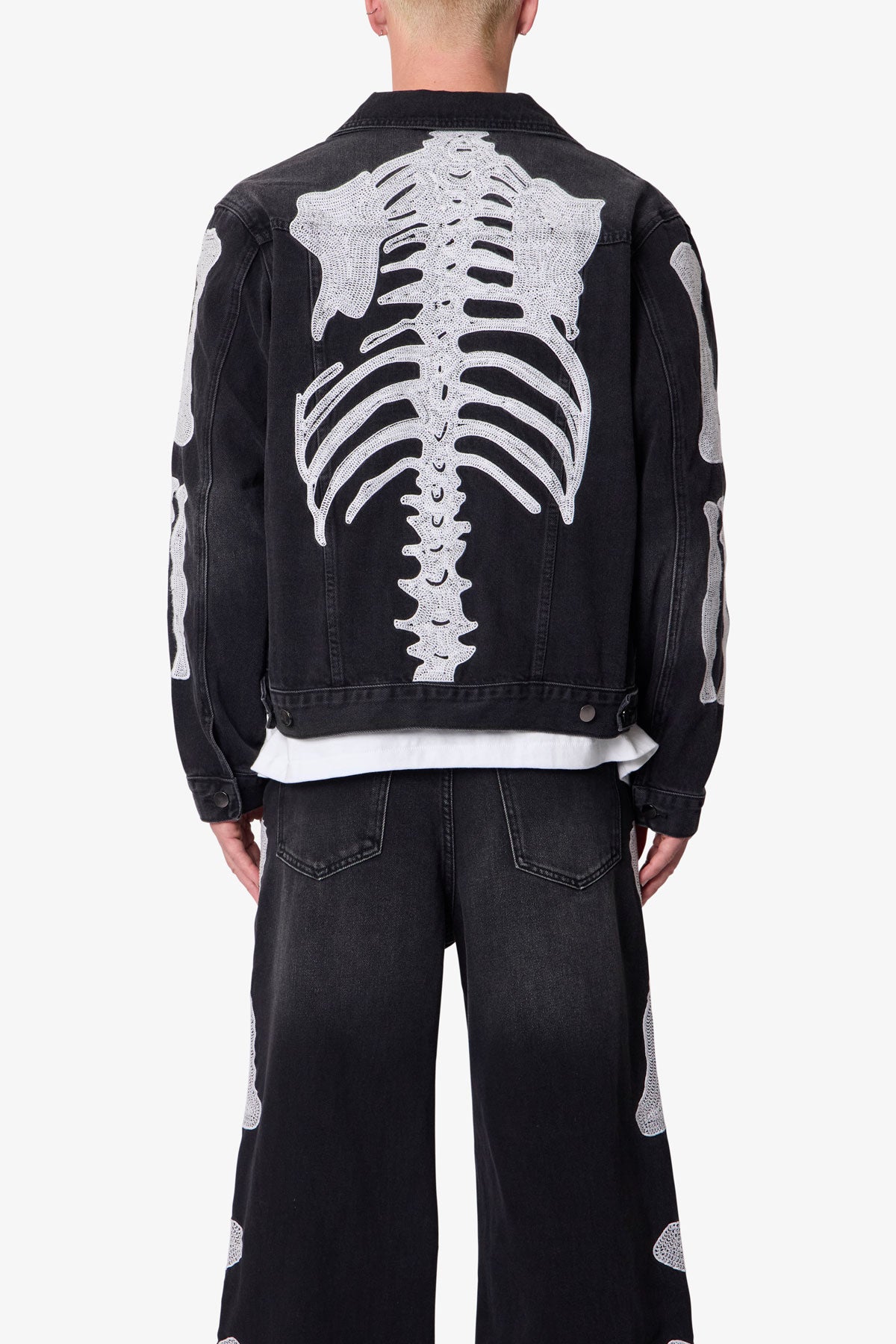 Skeleton Thermal L/S Shirt - Washed Black | mnml | shop now