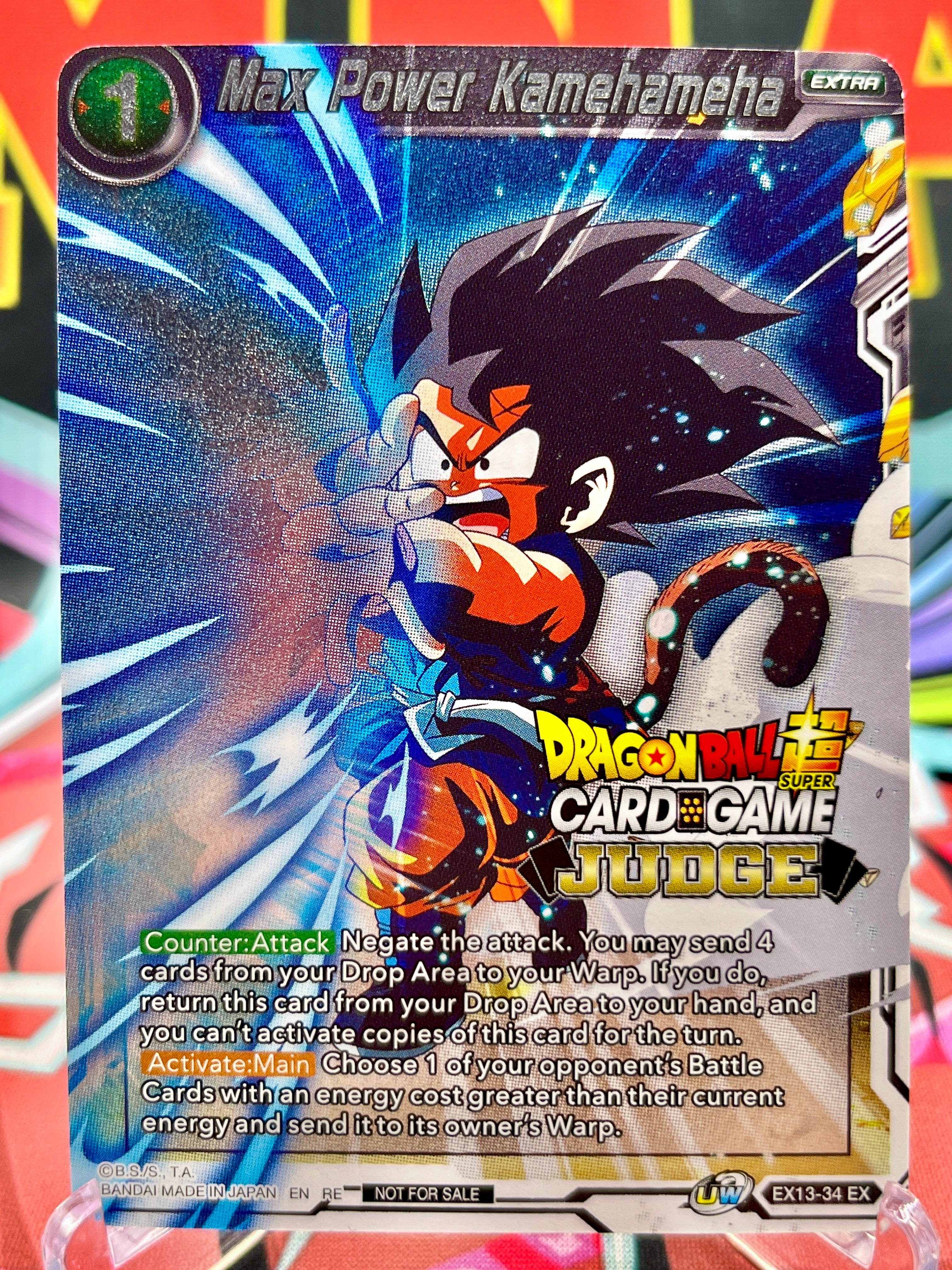EX13-34 EX Max Power Kamehameha [JUDGE LVL. 1] (2020)