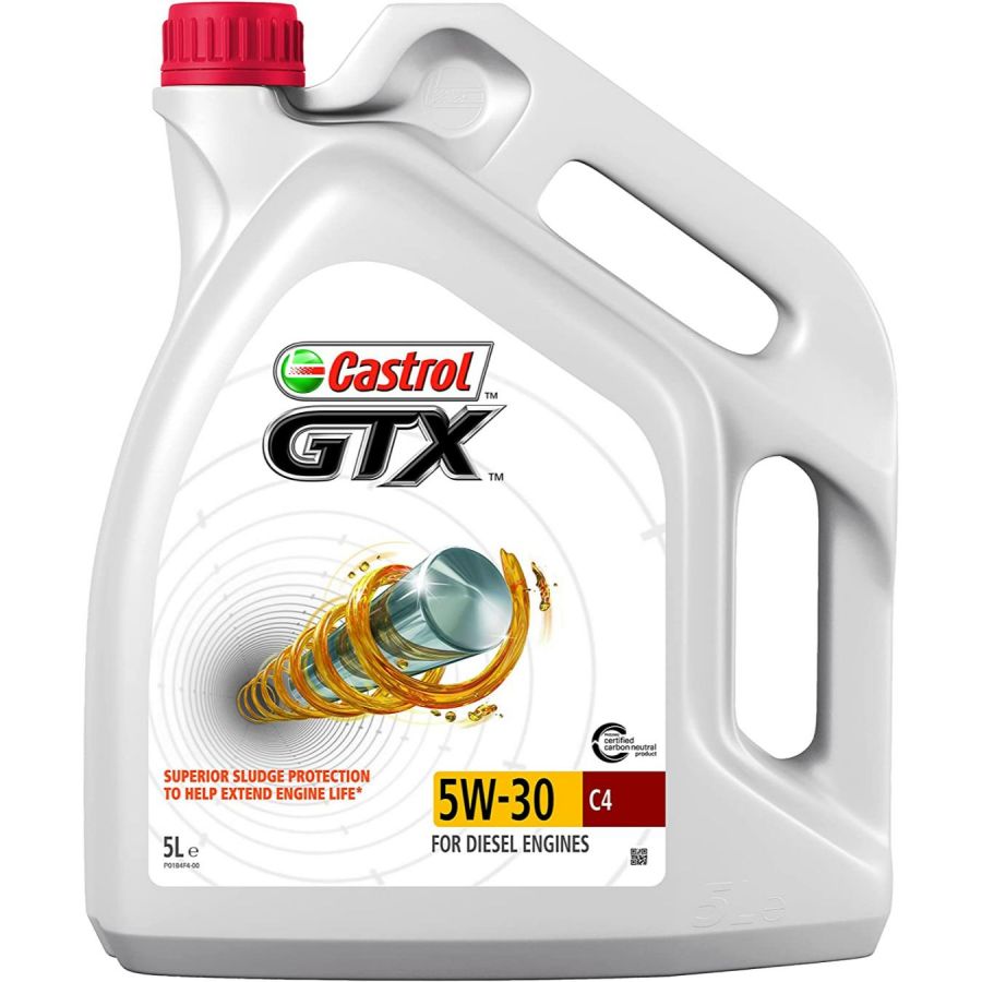 Castrol GTX Engine Oil - 5W30 C4 - 5L - Motorsport Direct