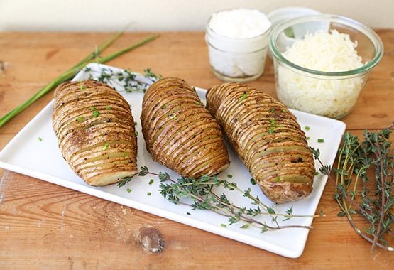 Accordion Potatoes - Rachel Hollis