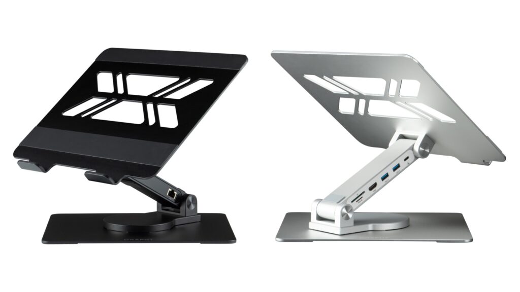 GRAPHT】多様な拡張性を備えたポート付きノートPCスタンド『Device