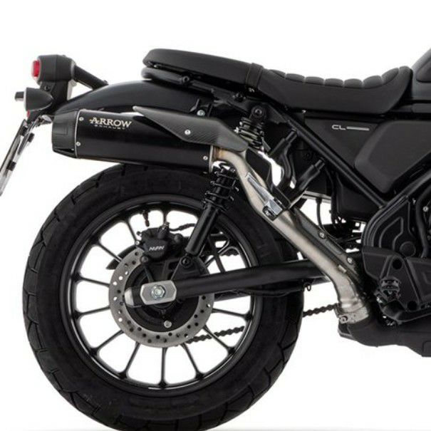 ホンダ CL500 スリップオンマフラー ダークエンドキャップ Euro5 ARROW