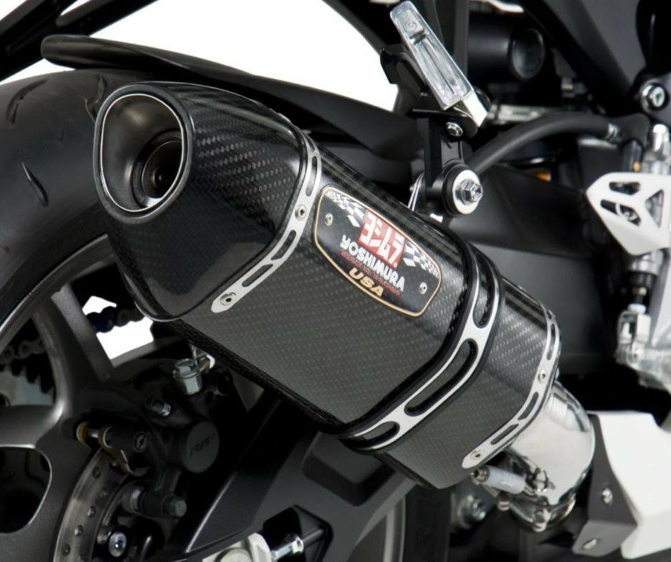 ヨシムラUSA R-77 ステンレス/カーボン スリップオン マフラー スズキ