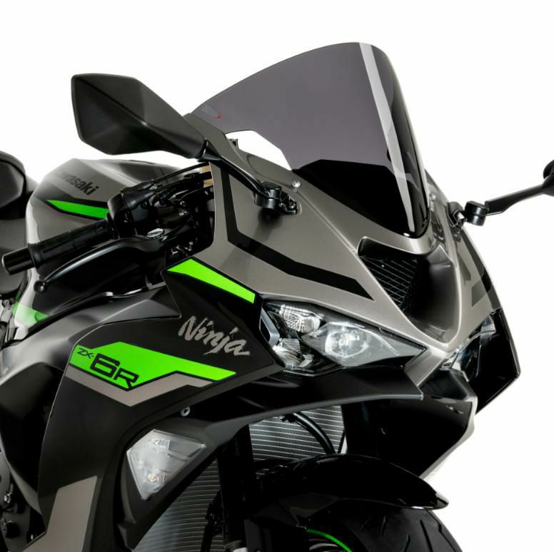 PUIG Rレーサースクリーン ダークスモーク KAWASAKI NINJA ZX-6R (2024)