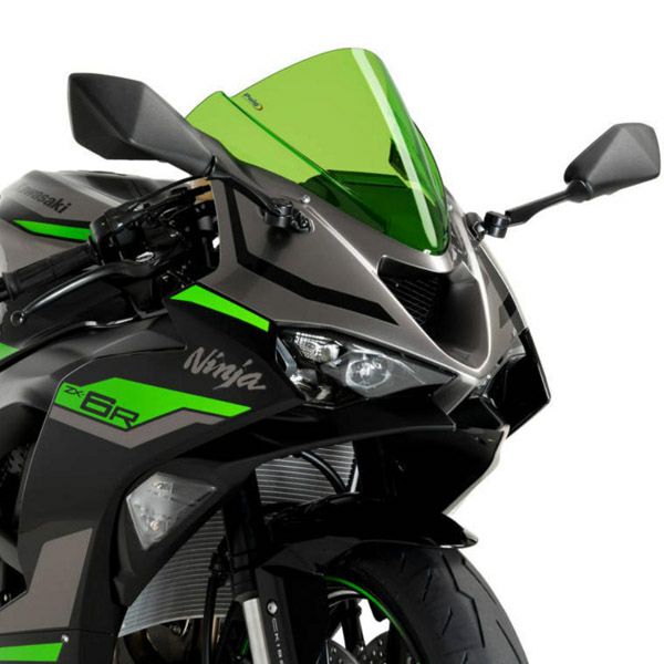 ZX-6R 24～ Z-レーシングスクリーン グリーン プーチ | バイクカスタム