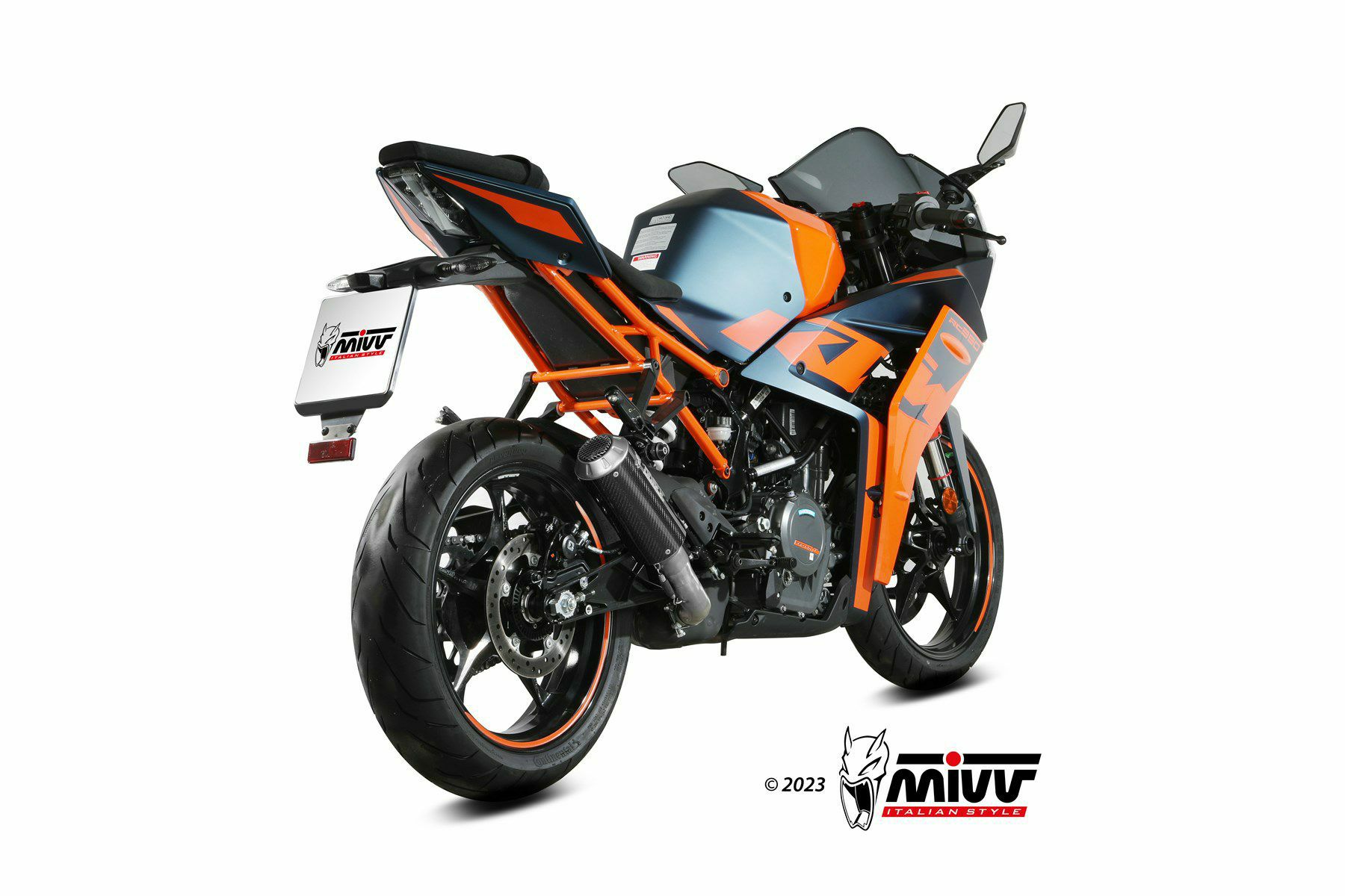MIVV スリップオンマフラー MK3 カーボン KTM RC390 (2021-2024) | KT