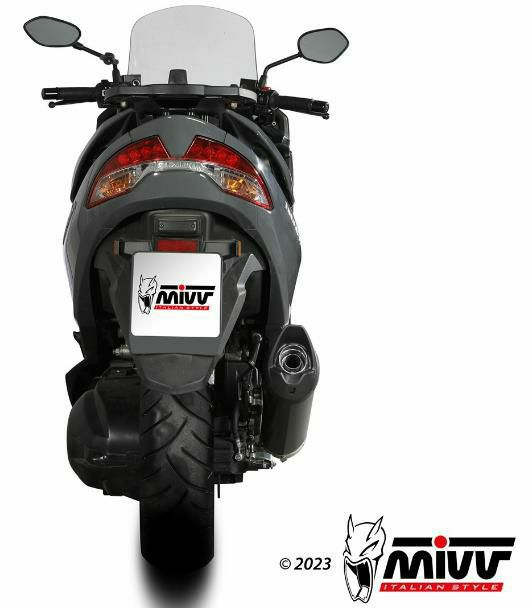 MIVV スリップオンマフラー MOVER ブラックステンレス SUZUKI