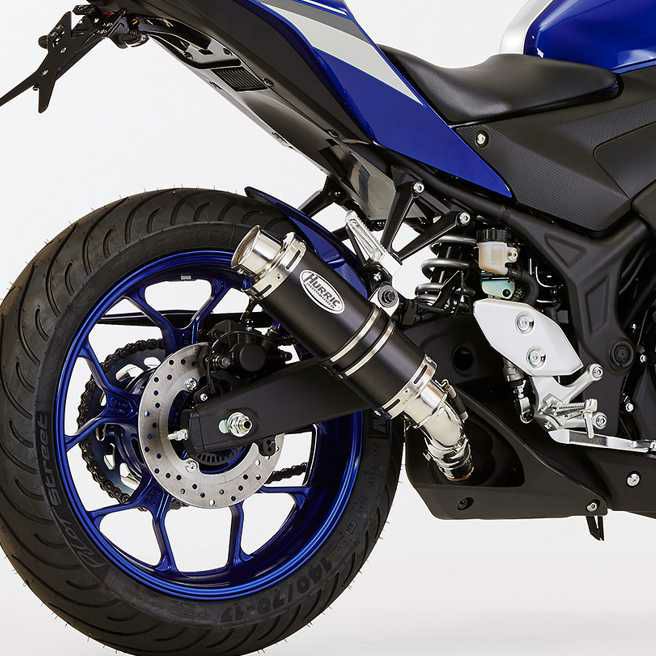 ヤマハ YZF-R25、YZF-R3、MT-25、MT-03 スリップオンマフラー用