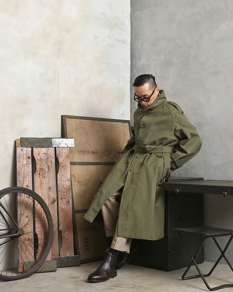 ミリタリー,卸売,仕入れ,問屋,フランス軍,MOTORCYCLE,COAT（モーター