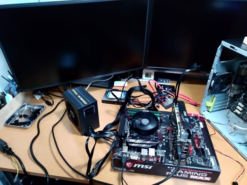 自作PC】パソコン組立前に仮組みしてパーツの初期不良チェックをしよう