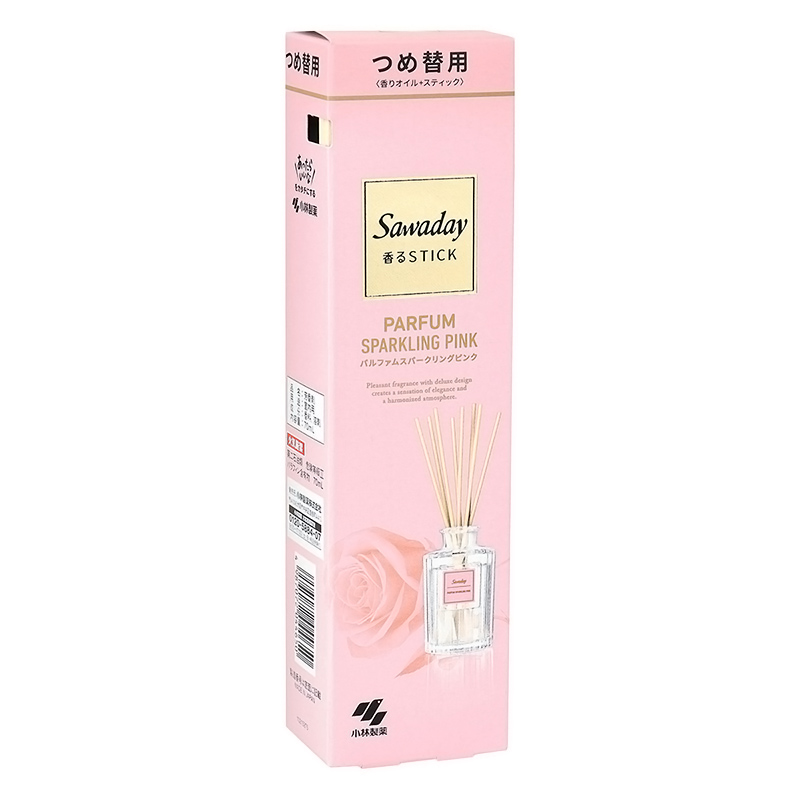 芳香剤 Sawaday香るStick パルファムスパークリングピンク つめ替用