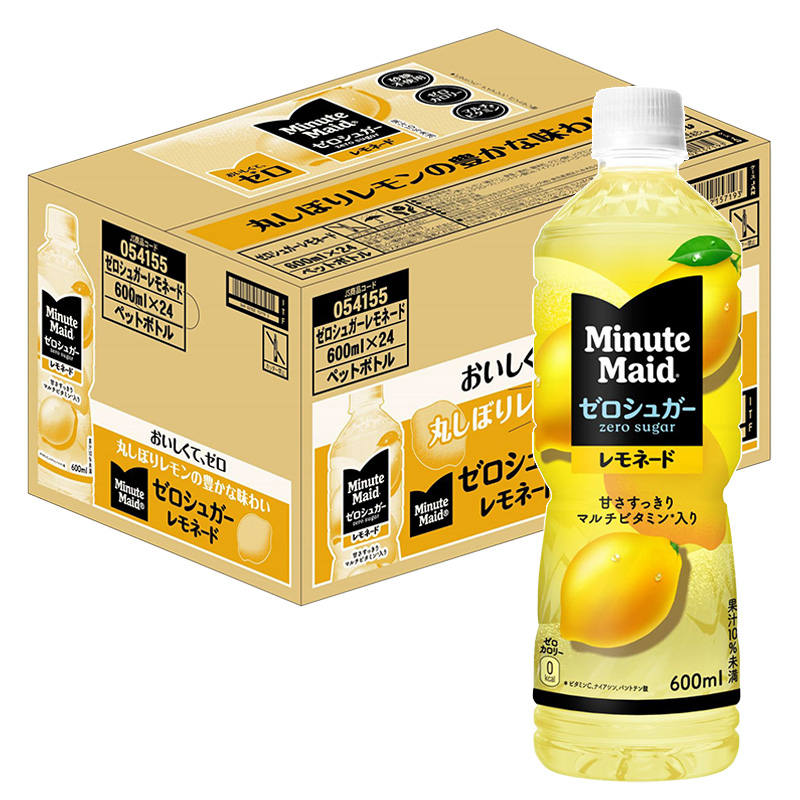 ミニッツメイド ゼロシュガーレモネード 1箱(600ml×24本) ｜ ミスター