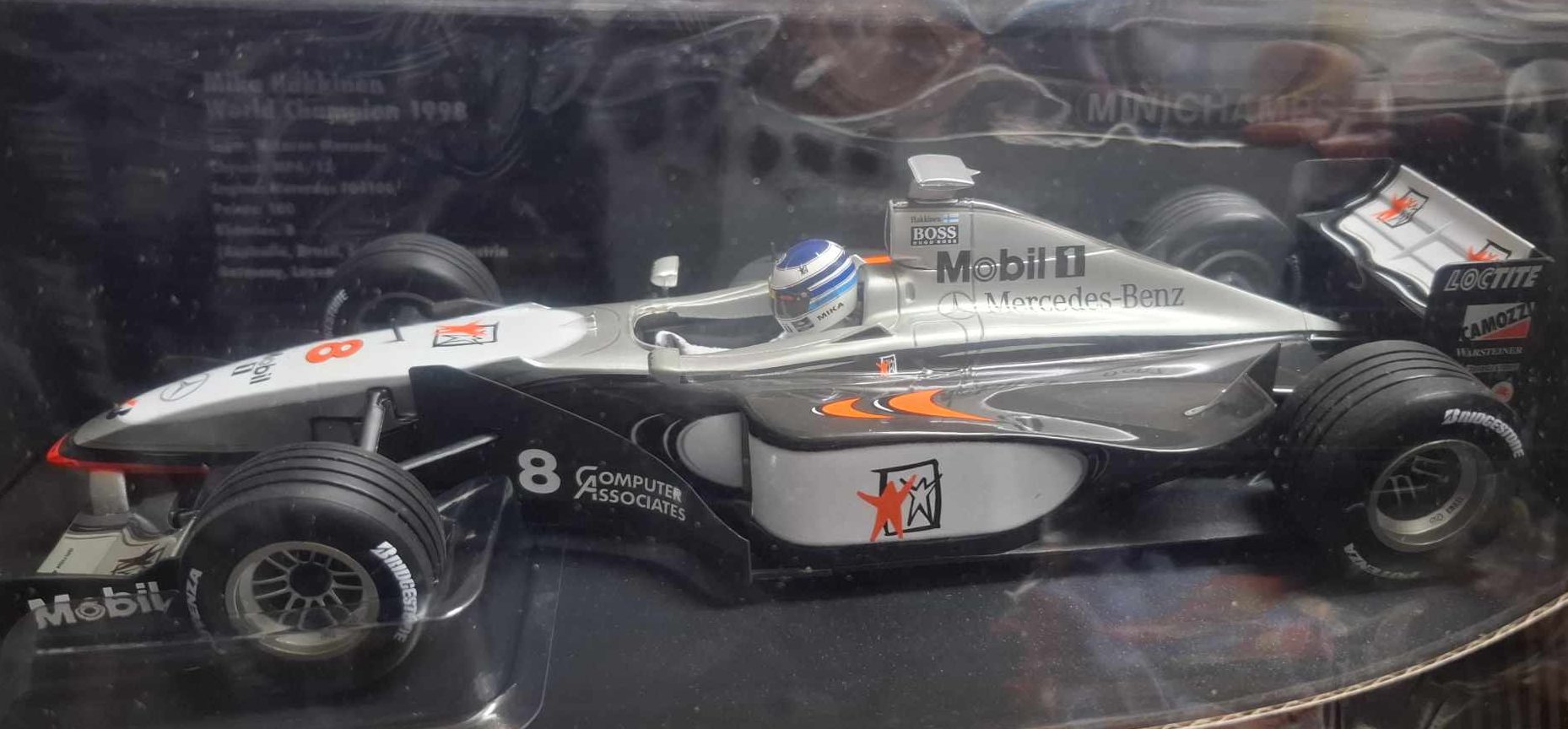 Minichamps 1:18th scale diecast – 1998 #8 Mika Hakkinen Mclaren