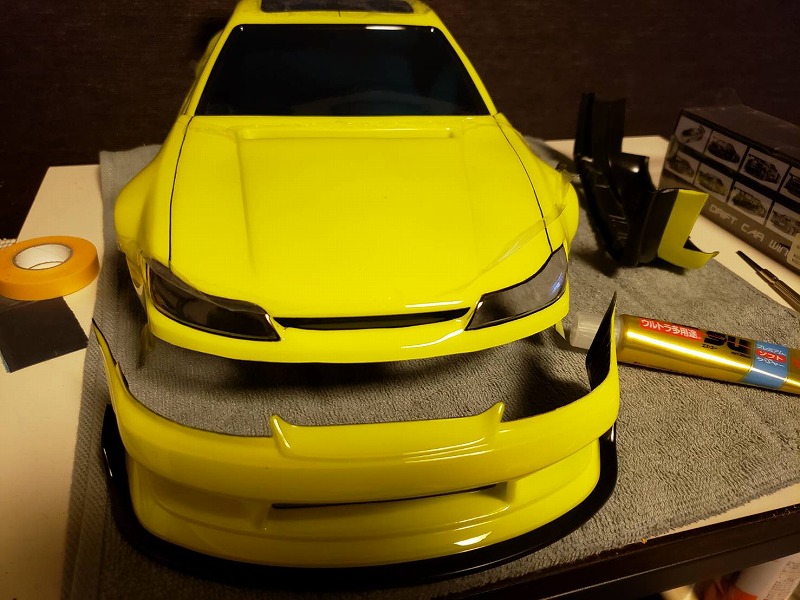 SILVIA S15イエローボディー制作 - MRC MATRIX RACING CLUB 新潟県