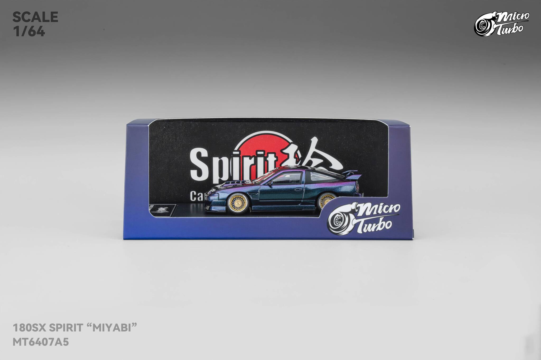 Microturbo - 1/64 Custom 180SX Spirit Miyabi - Purple Chameleon