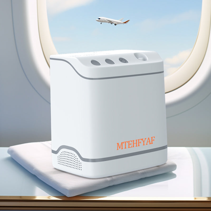 MTEHFYAF® Portable Oxygen Generator Silver Model - Best Smallest