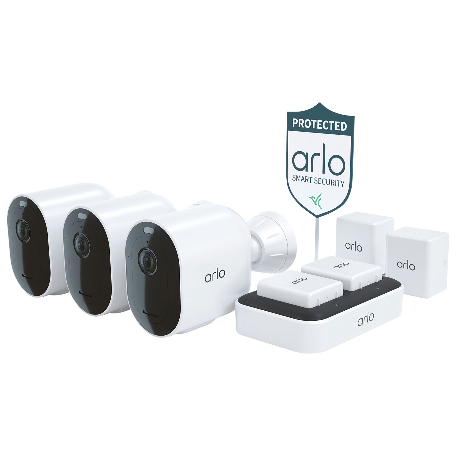 Arlo Pro 5S Wire-Free Indoor/Outdoor 2K Security Camera - 3 Pack