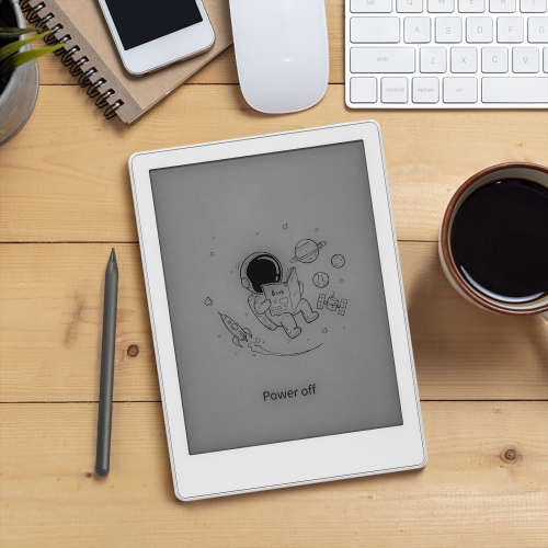 Meebook M8 (White) | 7.8-inch Monochrome Eink Ereader (Free stylus