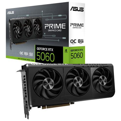 ASUS Prime GeForce RTX 5060 OC 8GB GDDR7 Video Card | Best Buy Canada