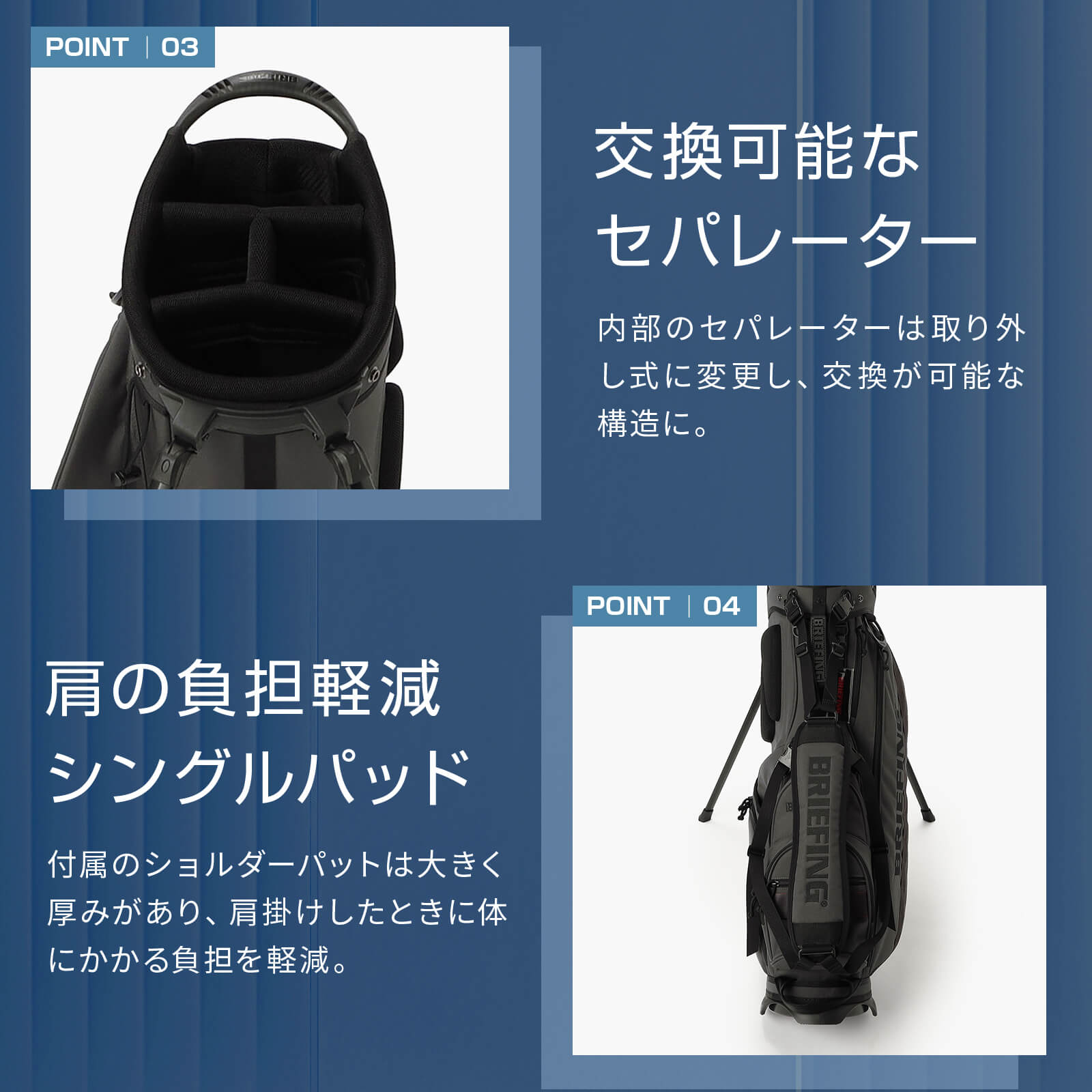 当店限定カラー】 CR-4 #03 ECO CANVAS キャディバッグ スタンド