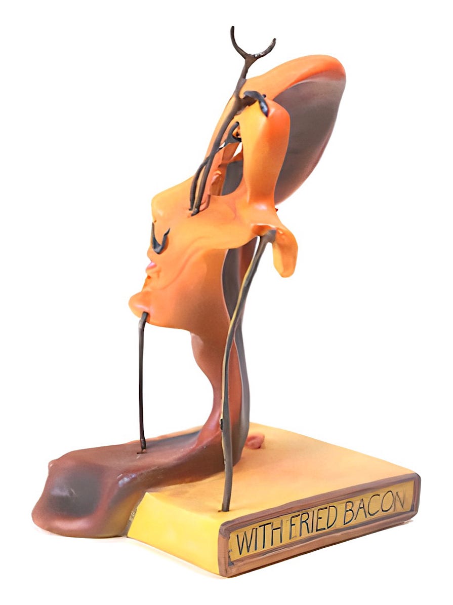 Salvador Dali Self Portrait Statue - Soft Self Portrait With Fried