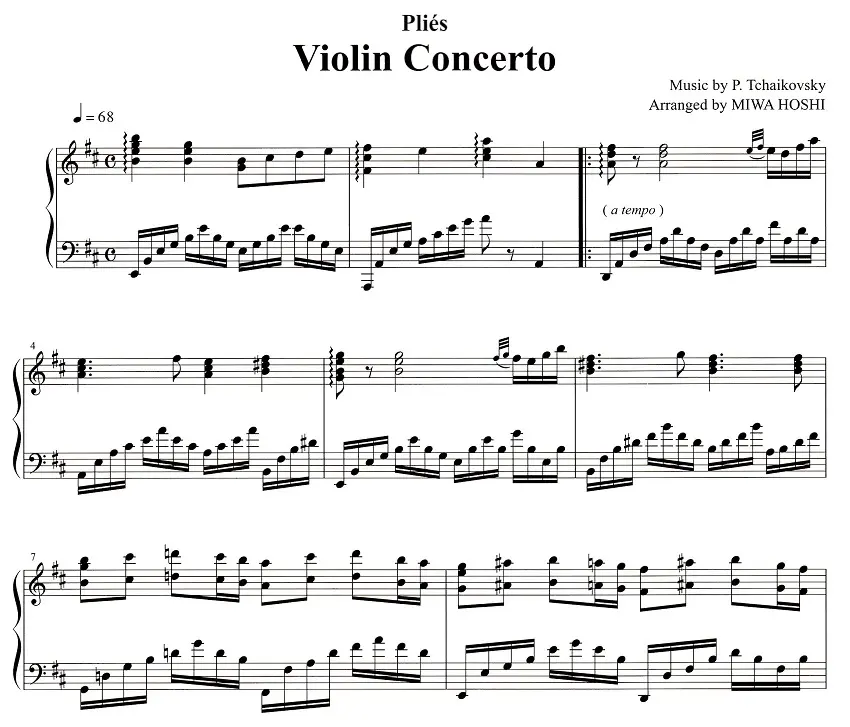 Music for Ballet Class Vol.1 バレエレッスン楽譜