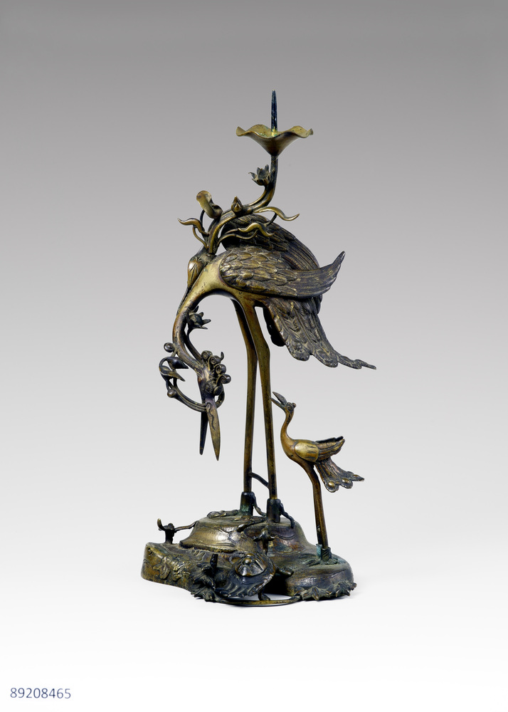 鶴亀燭台 | ToMuCo - Tokyo Museum Collection