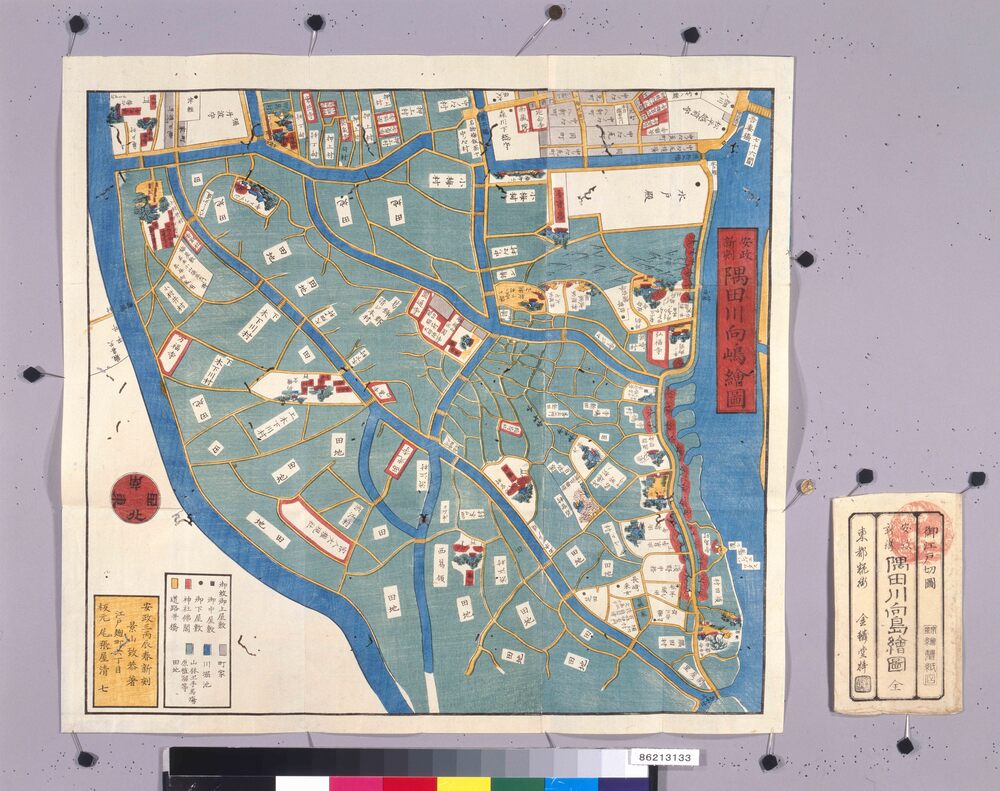 尾張屋版江戸切絵図 隅田川向島絵図 | ToMuCo - Tokyo Museum Collection