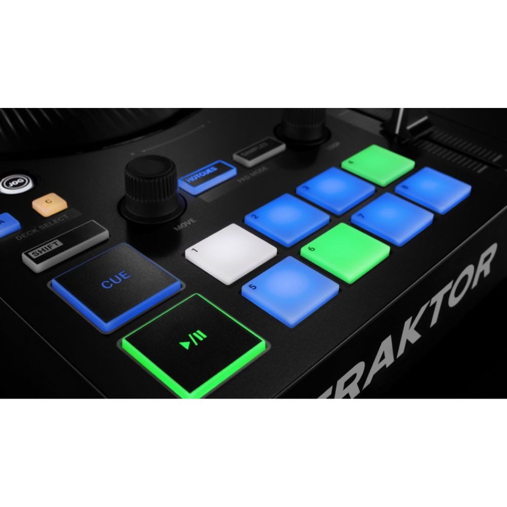 Controlador Native Traktor Kontrol S3 para DJ e interface de áudio USB