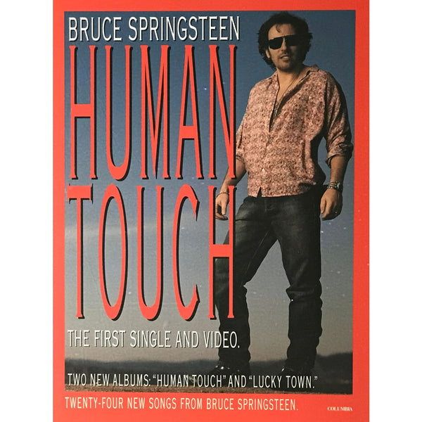 musicgoldmine.com - Bruce Springsteen Human Touch Promo Poster