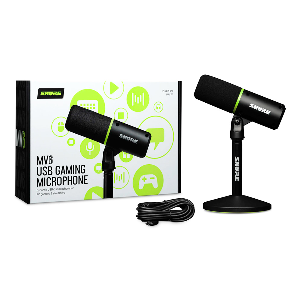 SHURE MV6-J [USBゲーミングマイクロホン]｜ミュージックランドKEY