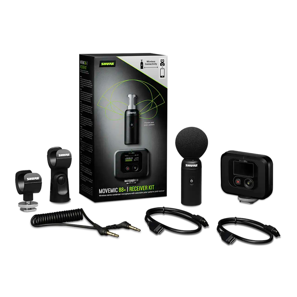 SHURE MoveMic 88+ 受信機キット MV88+W-KIT-J-Z6｜ミュージックランドKEY