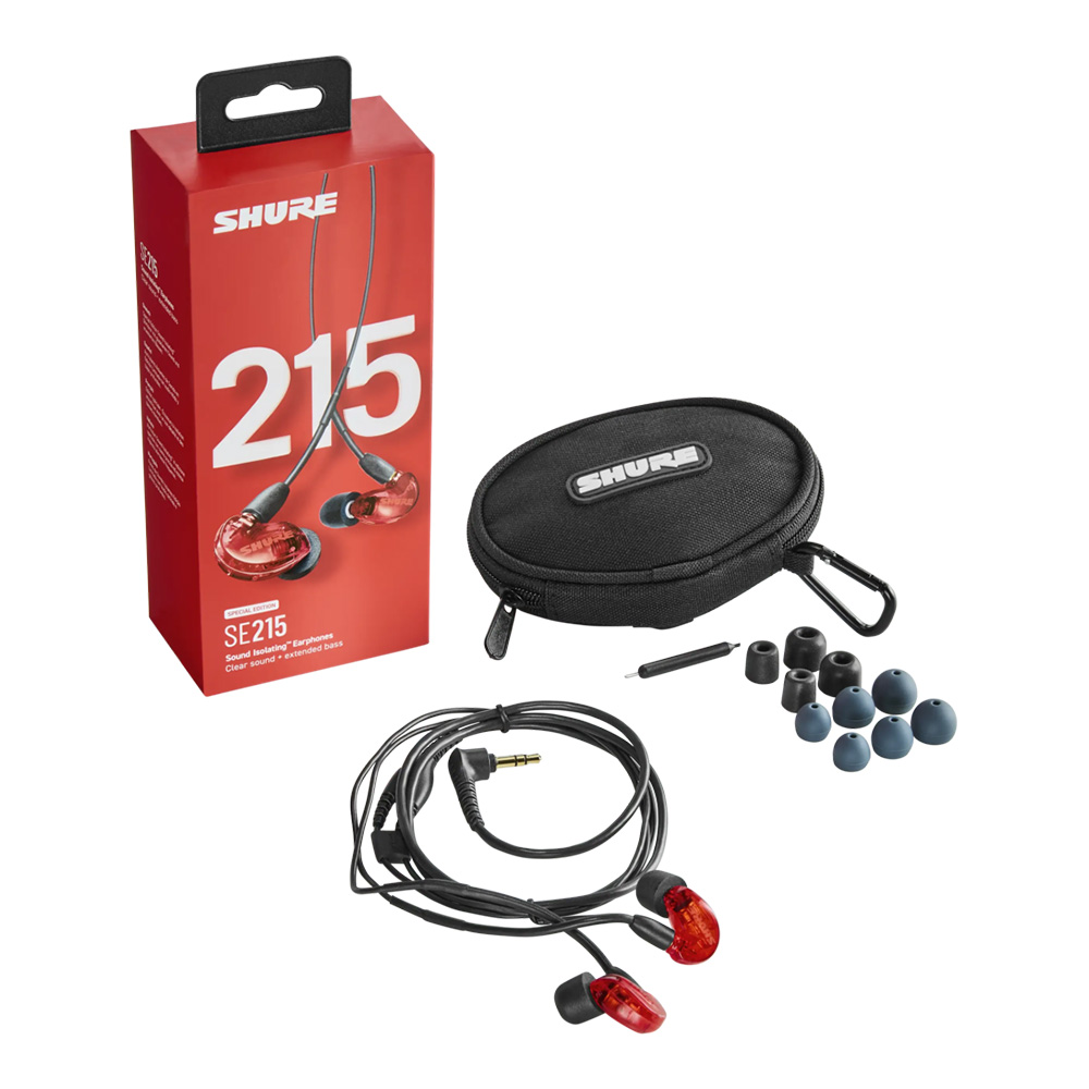 SHURE SE215 SPECIAL EDITION レッド [SE215SPE-RD-A]｜ミュージック
