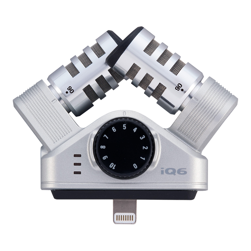 ZOOM iQ6 XY Stereo Mic for iOS Devices｜ミュージックランドKEY