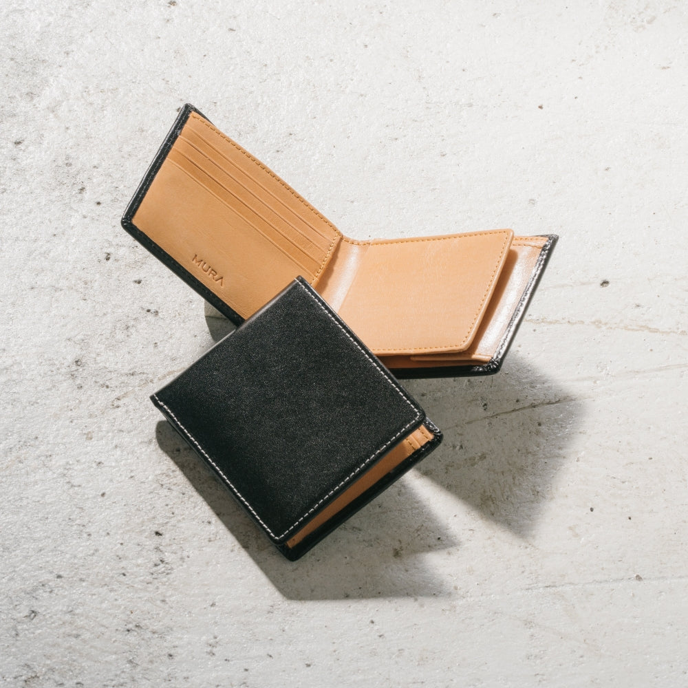 MURA 財布 メンズ 二つ折り 二つ折り財布 スキミング防止 イタリアン