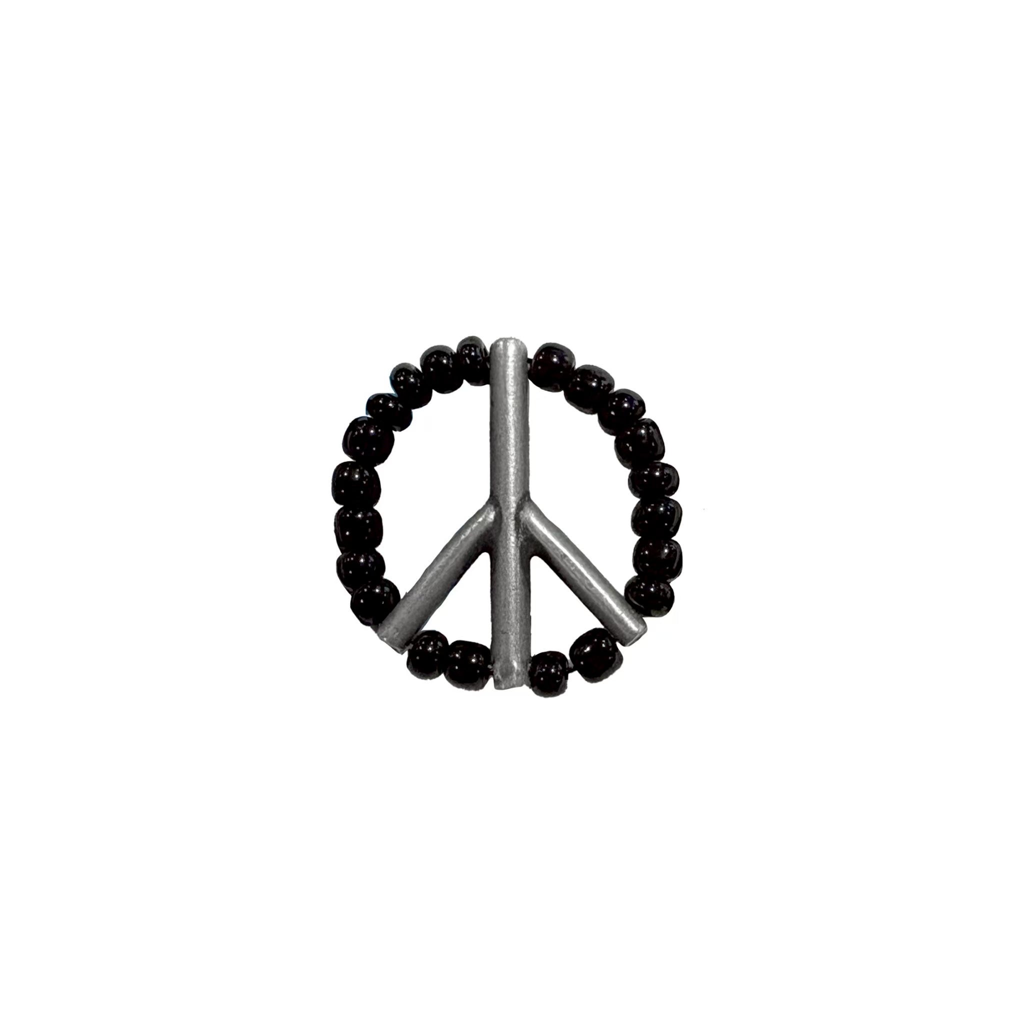 MUZE TURQUOISE LABEL - ×Sunku【BEADS PEACE PINS(BLACK)】ミューズ
