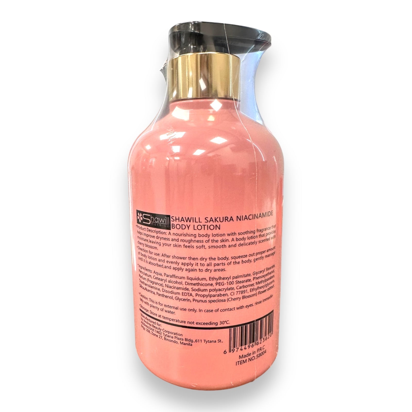 Shawill - Sakura Niacinamide Body Lotion 500 ml ( Pink ) – My Care