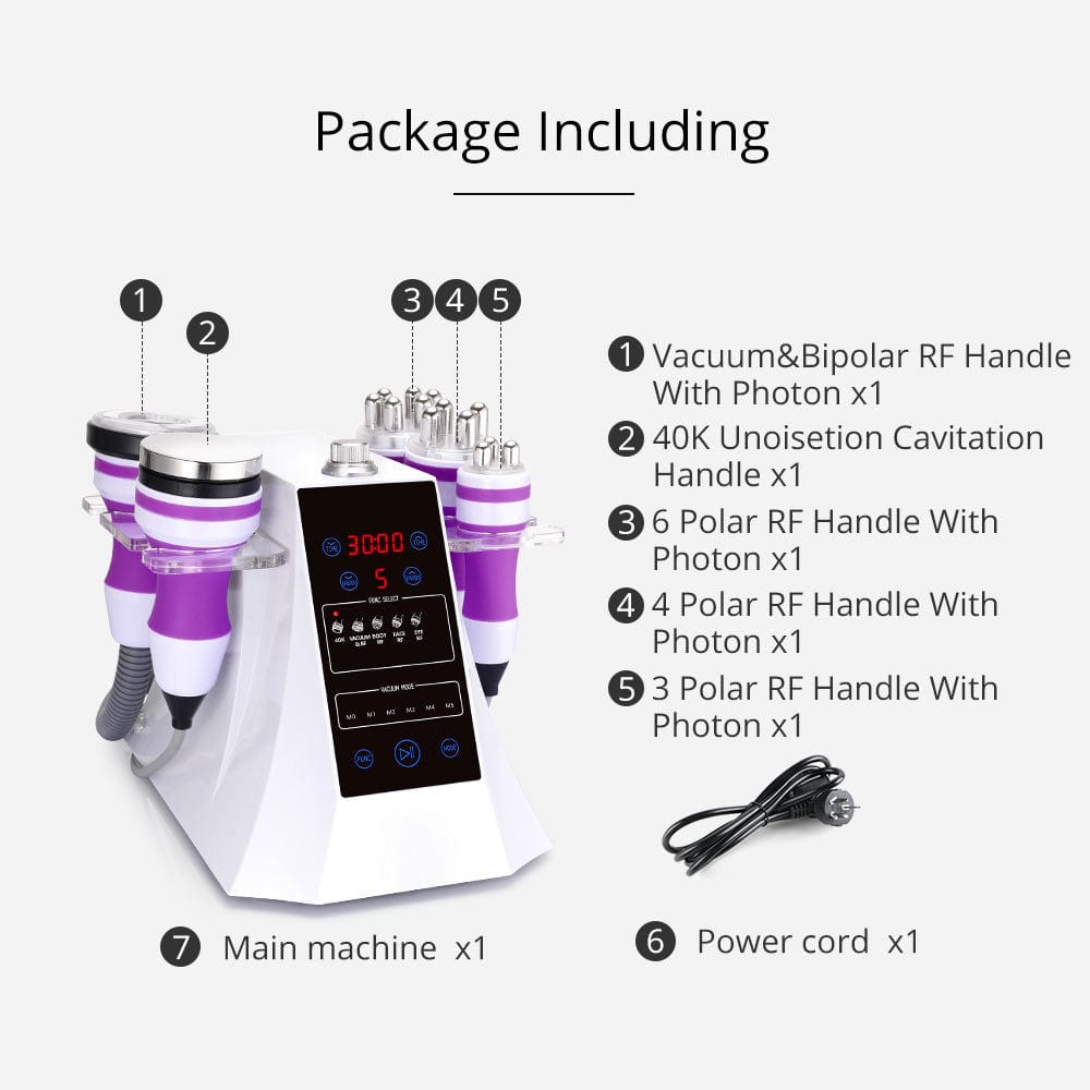 40K Cavitation RF Vacuum Body Sculpting Machine - 5-in-1 Fat Removal