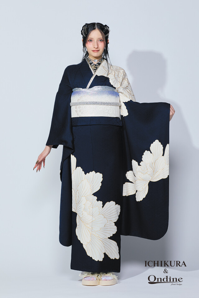 振袖専門店 一蔵の振袖 /白色/紺色/古典/その他/ E-1059-2 | My振袖