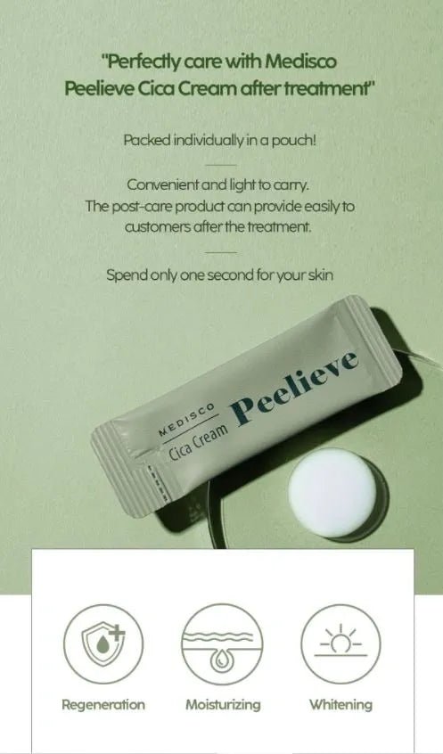Medisco Peelieve Cica Cream Sachet - My Beauty and Glow Cosmetics