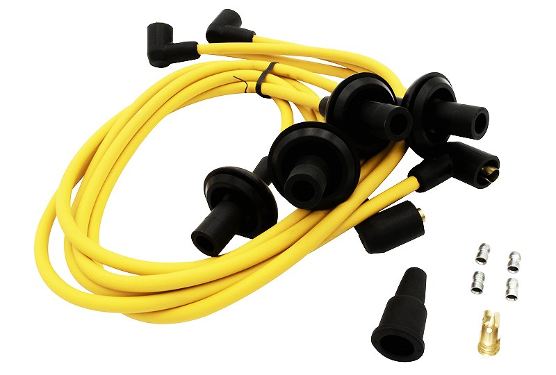 Megavolt シリコンプラグコードセット 8mm イエロー T-3 1968