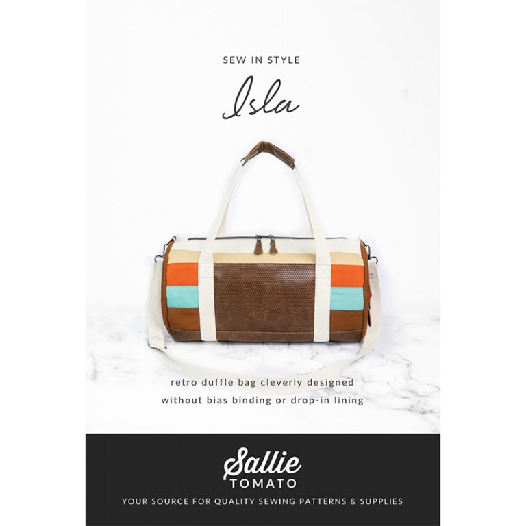 Sallie Tomato Isla Duffle Bag Sewing Paper Pattern - My Handmade Space