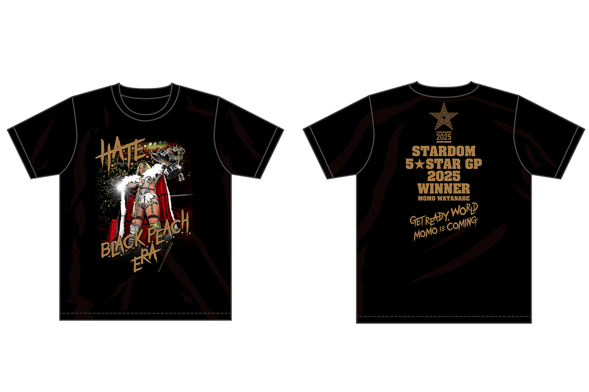 渡辺桃 5☆STARGP 2025優勝記念Tシャツ（M/XXL） | My STARDOM