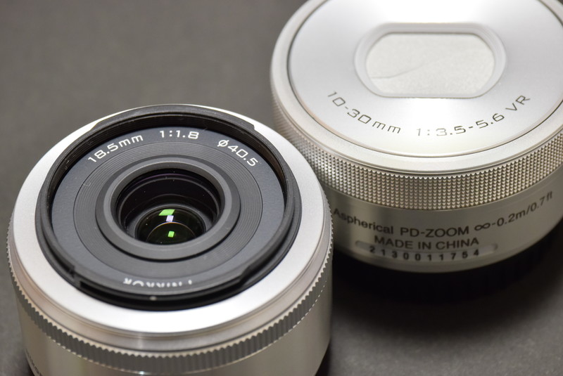 ニコン1 J5の18.5mm単焦点と標準レンズの画質を比較！レンズキットの