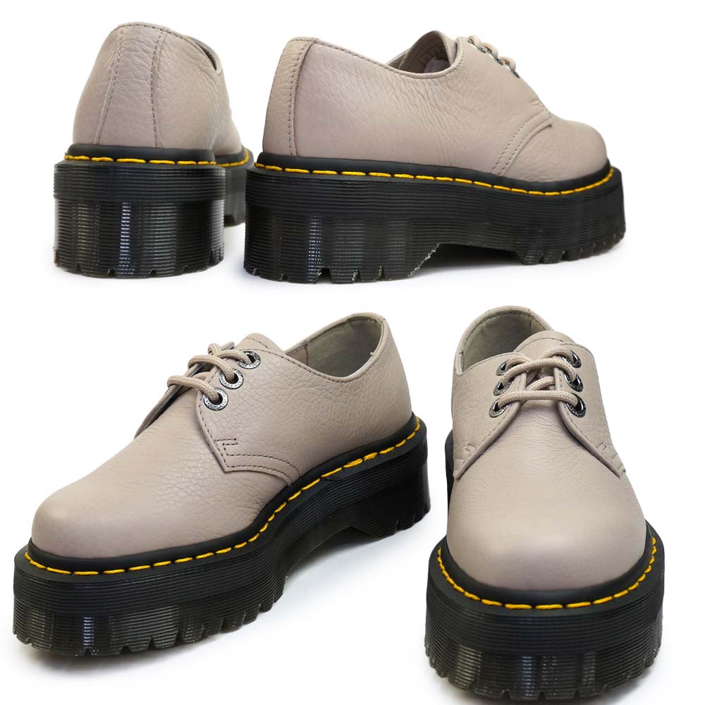 ドクターマーチン 厚底 1461 QUAD 2 レディース トープ 3ホール